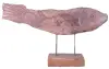Product image 3 of the product “Carved fish wood on stand made from teak root pieces ”